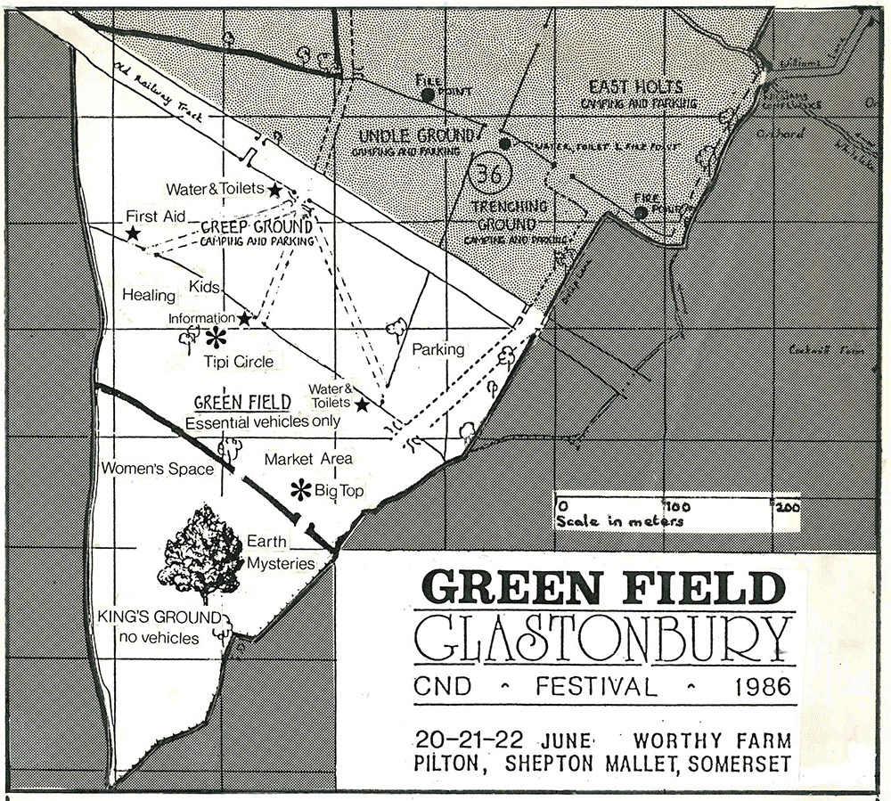 Green Field 1986 Site Plan (from the Green Collective Mailing)